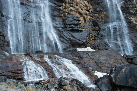 waterfalls of Acquafraggia - Chiavennaの写真素材