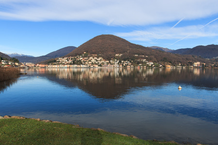 Ponte Tresa (Lake Lugano)の写真素材