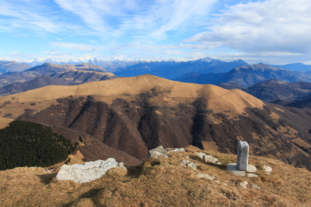 view from Monte Generosoの写真素材