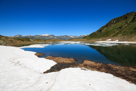 Lake Prato - Switzerlandの写真素材