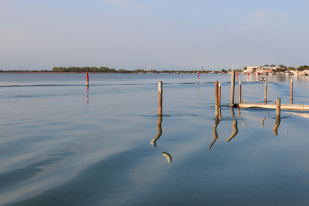 lagoon of Bibioneの写真素材