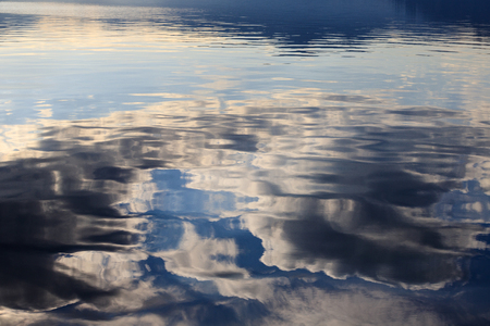 reflection of Lake Comoの写真素材