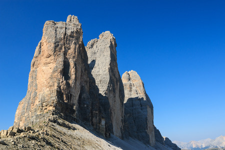three peaks of Lavaredo - Dolomitesの写真素材