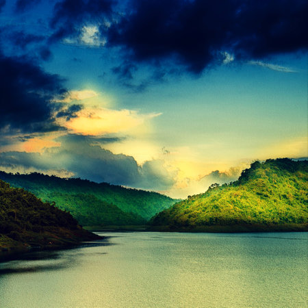 Nature background in vintage styleの写真素材