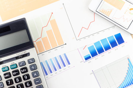 Graphs and Calculatorの写真素材