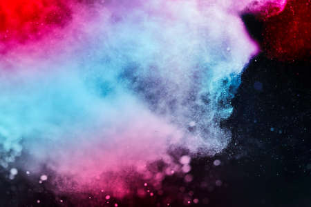 Abstract Purple bokeh defocus glitter blur background.の写真素材