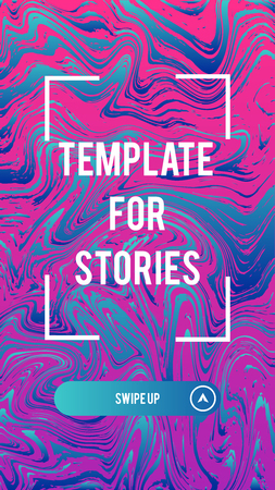 Liquid color covers template for promotion product page, account or personality in the social networks. Fluid shapes composition. Futuristic design template. Gradient colors.のイラスト素材