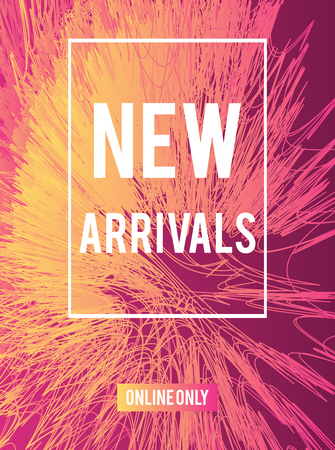 Sale web banners template for special offers advertisement. Liquid colors within different forms. New arrivals concept for internet stores promo. New arrivals web banners. 
