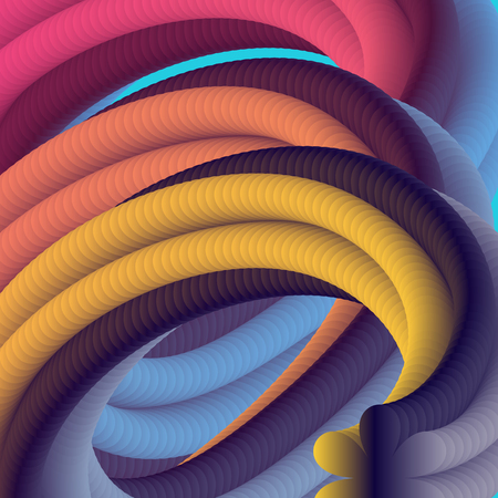 Abstract color cover. Abstract gradient background. Wave blend pattern. Fluid shapes composition. Futuristic design posters. Eps10 vector.のイラスト素材