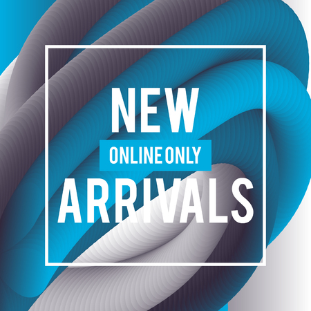 Sale web banners template for special offers advertisement. Liquid colors within different forms. New arrivals concept for internet stores promo. New arrivals web banners. Abstract background.