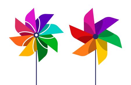 The pinwheel   flat design vector illustrations.のイラスト素材