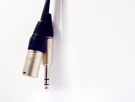 two audio connectorsの写真素材