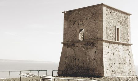 Porto Palo's watchowerの写真素材