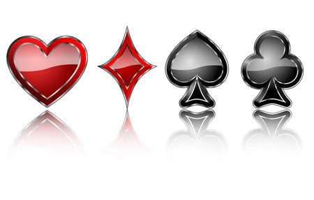 card symbols jewelryのイラスト素材