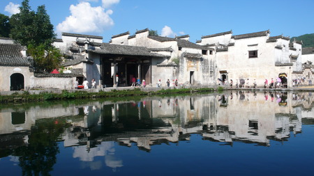 Hong Village, in Anhui province.のeditorial素材