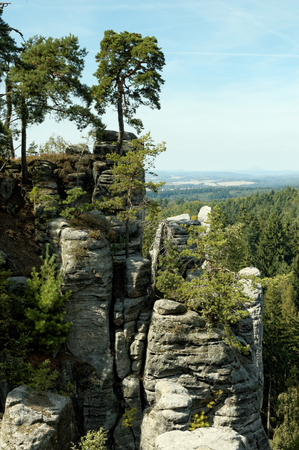 sandstone rocks sunny dayの写真素材