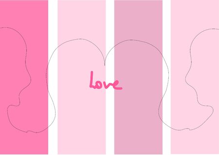 Love is beautiful Love is understanding Media to Fiber Intercourseのイラスト素材
