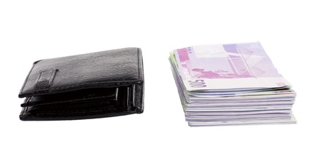 purse and money