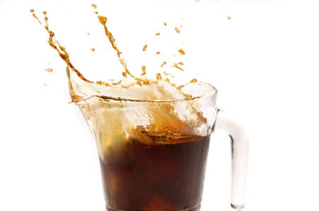 splash of colaの写真素材