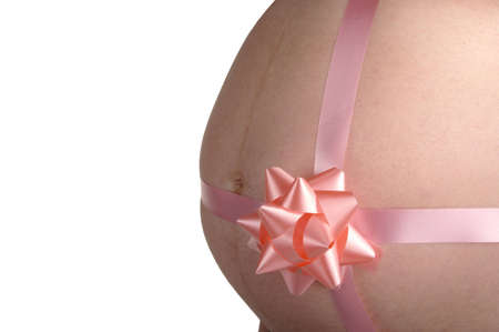 woman waiting Giftの写真素材