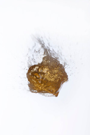sketches of a golden liquidの写真素材