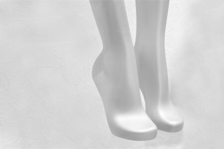 silver mannequin legs.  showroomの写真素材