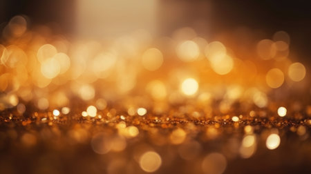abstract background. Blurred bokeh dark background, Christmas and New Year holiday background Generative AIの素材
