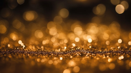 abstract background. Blurred bokeh dark background, Christmas and New Year holiday background Generative AIの素材