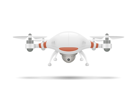 Drone quadcopter vecotr illustrationのイラスト素材