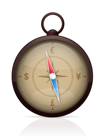 Forex Compass illustrationのイラスト素材
