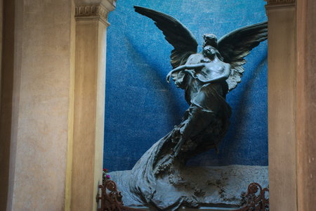 Tomb in the monumental cemetery of the Certosa di Bologna