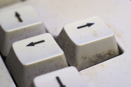 DIRT IN COMPUTER ACCESSORIES: KEYBOARD OR MOUSEの写真素材