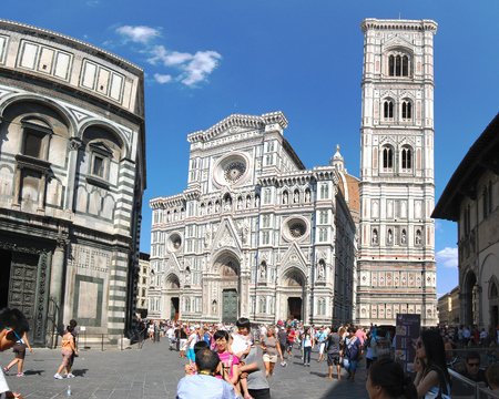 Florence, Italy - August 16 2013: FLORENCE DUOMOのeditorial素材