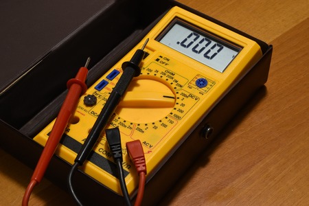 a digital multimeter: An indispensable tool for electronicの写真素材