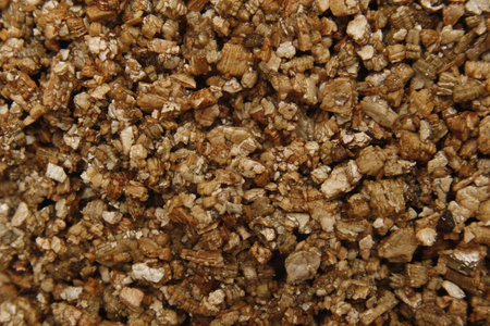 close up image of moist vermiculite piecesの写真素材