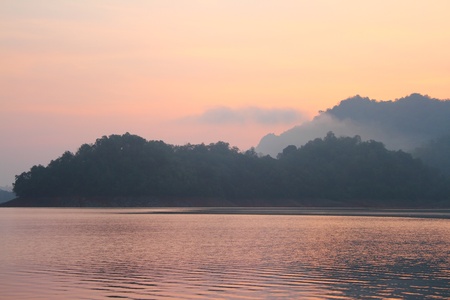 lake landscapeの写真素材