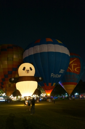Thailand Balloon Festival 2012 ,Night show light and soundのeditorial素材