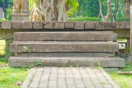 walk way in the gardenの写真素材