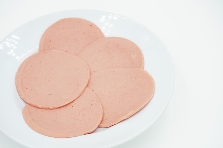 ham for breakfastの写真素材