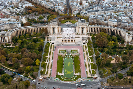 Paris. View from the Eiffel tower.のeditorial素材