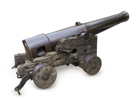Old war cannon.の写真素材