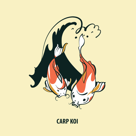 Carp koi.のイラスト素材