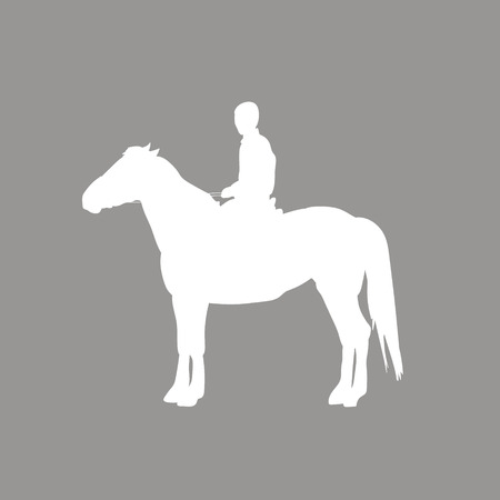 icon man on horsebackのイラスト素材
