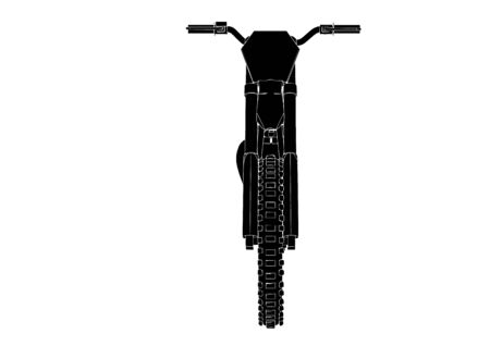motorcycle silhouette vector on a white backgroundのイラスト素材