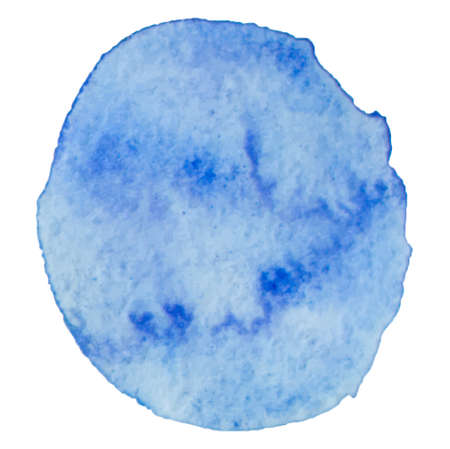 isolated, blue watercolor stainのイラスト素材