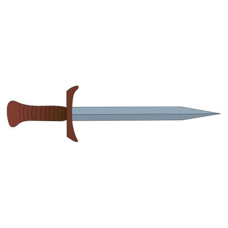 isolated on a white background, sword illustrationのイラスト素材