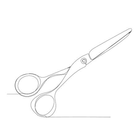 butterfly drawing by one continuous line sketch, isolated, vectorのイラスト素材