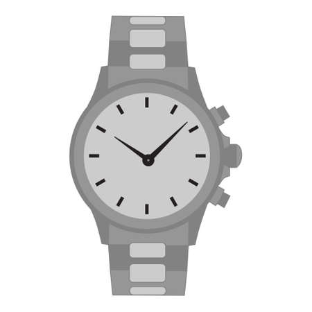 mens watch on white backgroundのイラスト素材