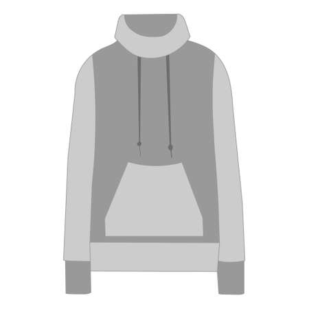 vector, isolated, mens fashion hoodieのイラスト素材