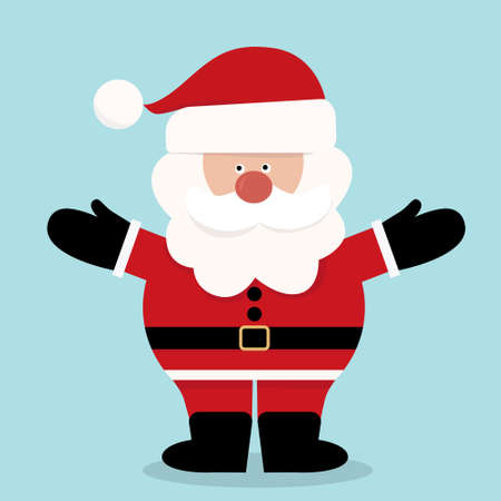 christmas santa claus, vector, isolatedのイラスト素材